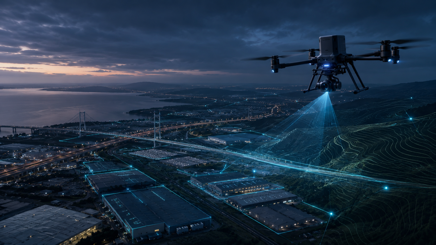 Professional drone operation over UK infrastructure